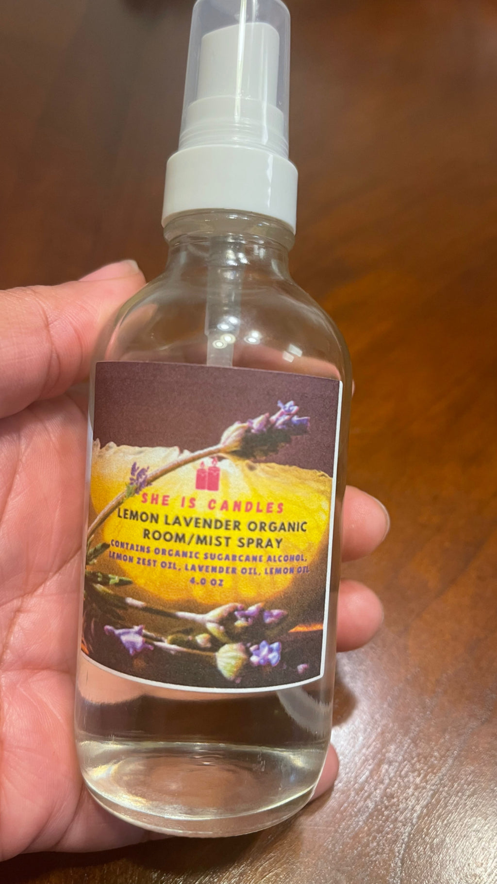 Organic Lemon Lavender Spray
