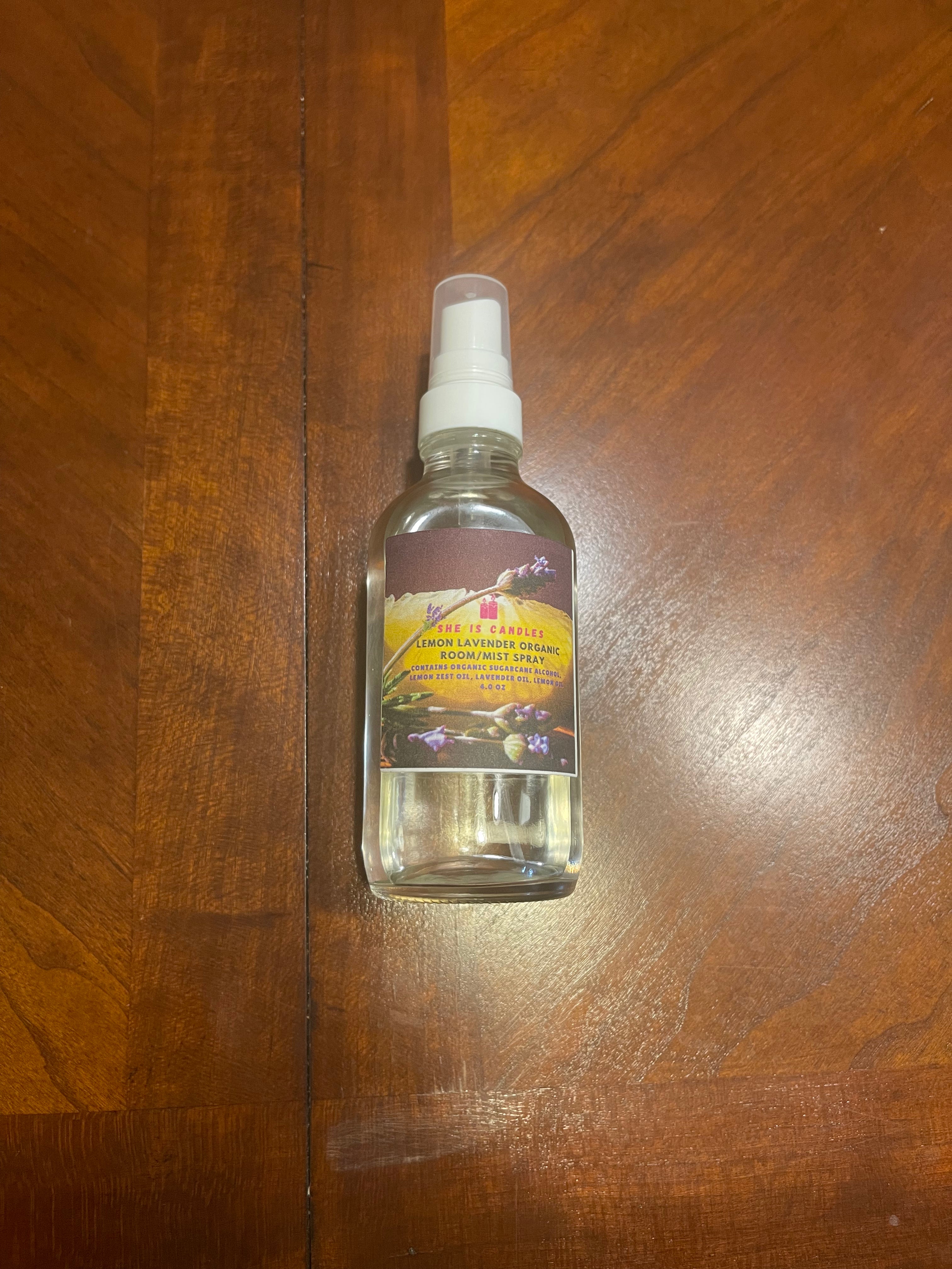 Organic Lemon Lavender Spray